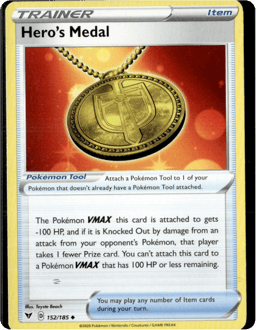 2020 Hero's Medal #152 Vivid Voltage