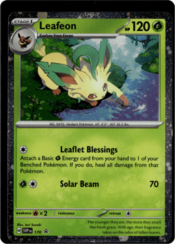 2023 Leafeon #170 Scarlet & Violet Black Star Promos