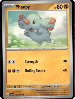 2024 Phanpy #48 Paldean Fates
