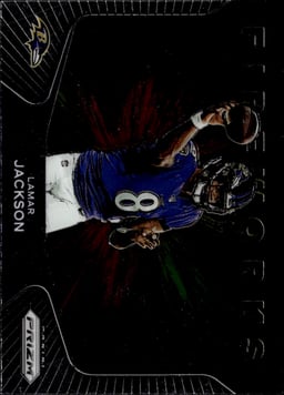 2020 Lamar Jackson #6 Prizm Fireworks