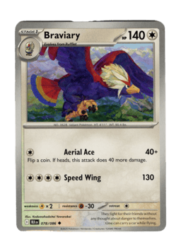 2025 Braviary #78 Black Bolt