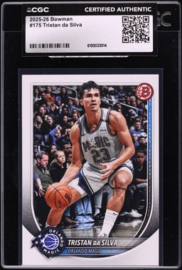 2025 Bowman Basketball Tristan da Silva #175 CGC AUTH