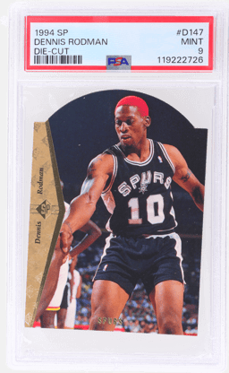1994 SP Die Cut Dennis Rodman #D147 PSA 9