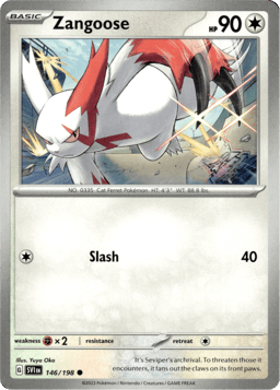2023 Zangoose #146 Scarlet & Violet