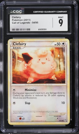 2011 Pokemon Call Of Legends Clefairy #54 CGC 9 MINT