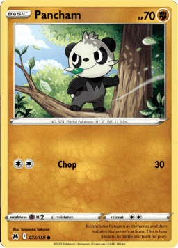 2023 Pancham #72 Crown Zenith