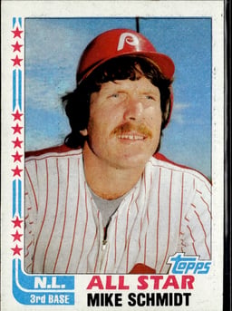 1982 Mike Schmidt #339 Baseball