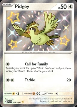 2024 Pidgey #196 Paldean Fates