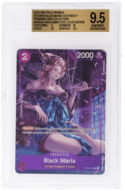 2024 One Piece Bandai Games Fest 23-24 Black Maria #ST04-011 BGS 9.5