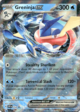 2023 Greninja ex #54 Scarlet & Violet Black Star Promos