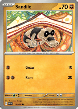 2023 Sandile #115 Scarlet & Violet