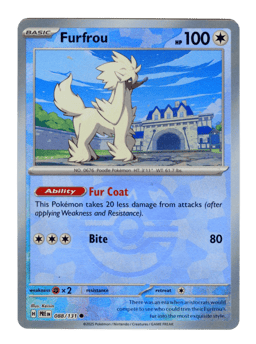 2025 Furfrou  (Master Ball) #88 Prismatic Evolutions