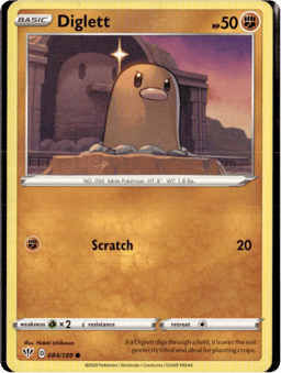 2020 Diglett #84 Darkness Ablaze