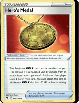 2020 Hero's Medal #152 Vivid Voltage