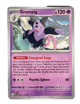2025 Grumpig #63 Mega Evolution
