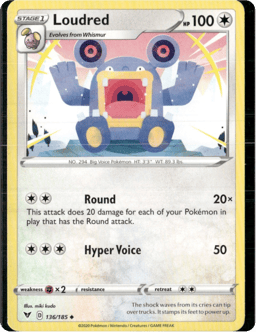 2020 Loudred #136 Vivid Voltage