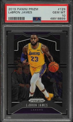 2019 Panini Prizm LeBron James #129 PSA 10 GEM MINT