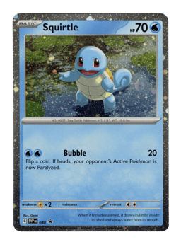 2023 Squirtle #48 Scarlet & Violet Black Star Promos