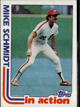 1982 Mike Schmidt #101 In Action