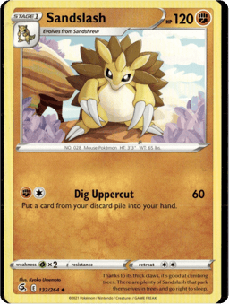 2021 Sandslash #132 Fusion Strike