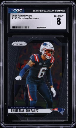 2024 Panini Prizm Christian Gonzalez #198 CGC 8 NM-MT