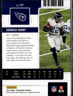2021 Derrick Henry #97 Contenders