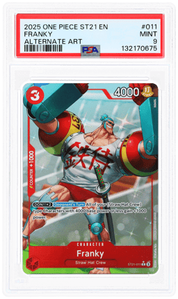 2025 One Piece Starter Deck 21 Ex Gear 5 Franky #ST21011 PSA 9
