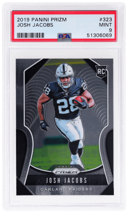 2019 Panini Prizm Josh Jacobs #323 PSA 9
