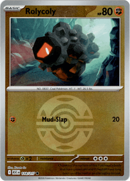 2026 Rolycoly (Ball Reverse Holofoil) #118 Ascended Heroes