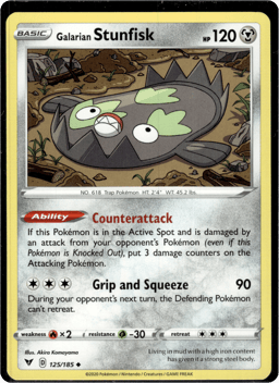 2020 Galarian Stunfisk #125 Vivid Voltage