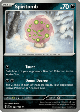 2023 Spiritomb #129 Scarlet & Violet