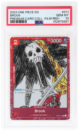2023 One Piece Premium Card Collection Film Red Brook #ST01011 PSA 10
