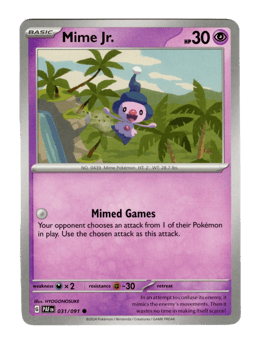 2024 Mime Jr. #31 Paldean Fates