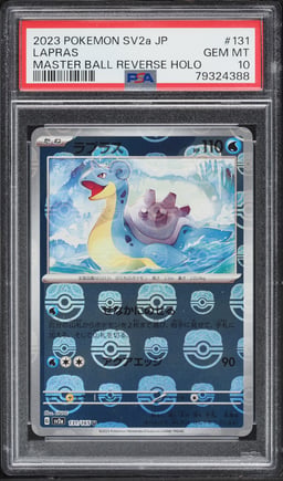 2023 Pokemon Japanese Scarlet & Violet 151 Master Ball Reverse Holo Lapras #131 PSA 10 GEM MINT