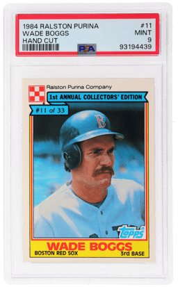 1984 Ralston Purina Wade Boggs #11 PSA 9