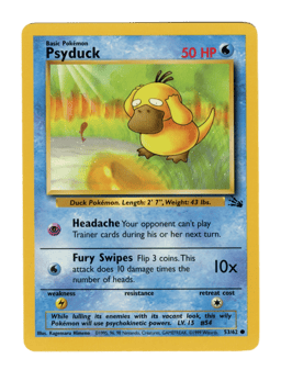 1999 Psyduck #53 Fossil Unlimited