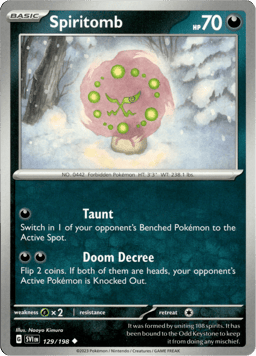 2023 Spiritomb #129 Scarlet & Violet