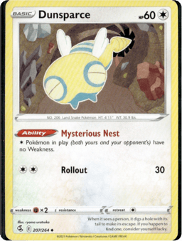 2021 Dunsparce #207 Fusion Strike