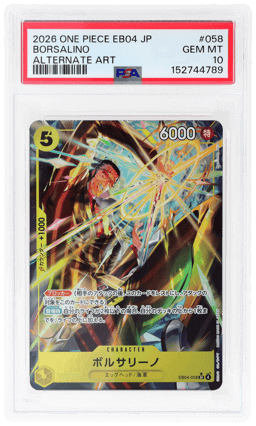 2026 One Piece Egghead Crisis Japanese Alternate Art Borsalino #EB04058 PSA 10
