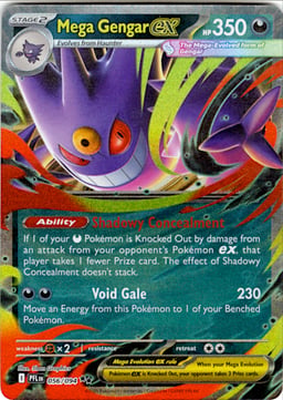 2025 Mega Gengar ex #56 Phantasmal Flames