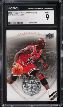 2009 Upper Deck MJ Legacy Michael Jordan #41 CGC 9 MINT