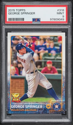 2015 Topps George Springer #318 PSA 9 MINT