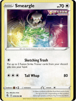 2021 Smeargle #209 Fusion Strike