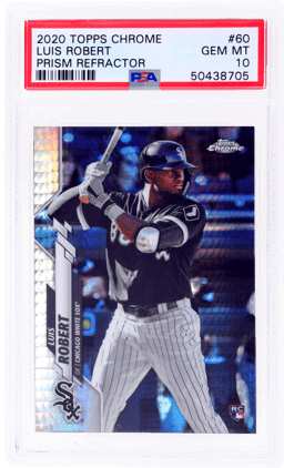 2020 Topps Chrome Prism Refractor Luis Robert #60 PSA 10