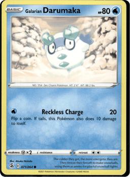 2021 Galarian Darumaka #71 Fusion Strike