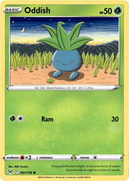 2022 Oddish #1 Lost Origin
