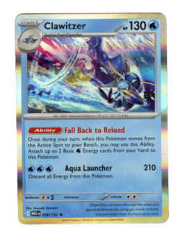 2025 Clawitzer #38 Mega Evolution