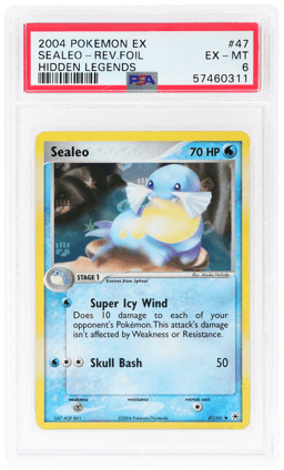 2004 Pokemon Ex Hidden Legends Sealeo #47 PSA 6