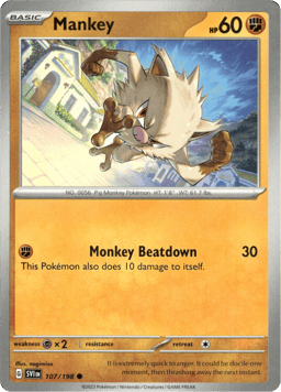 2023 Mankey #107 Scarlet & Violet