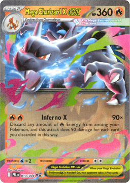2025 Mega Charizard X ex #13 Phantasmal Flames